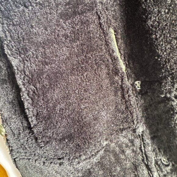 Vintage Dagorret Suede Sheepskin Lined Winter Coat L - Picture 7 of 8